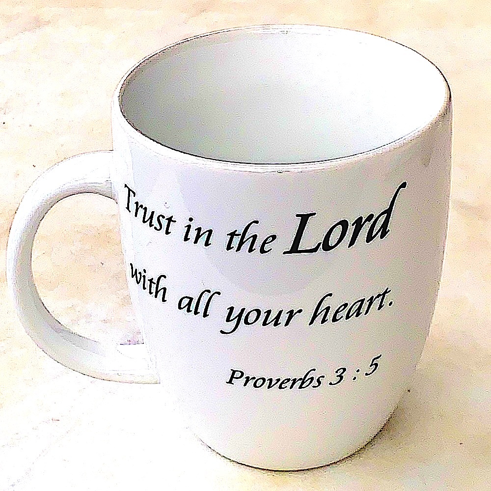 COVENTRY DAILY BLESSINGS MUG CUP PROVERBS 3 5 NEW TRUST IN THE LORD